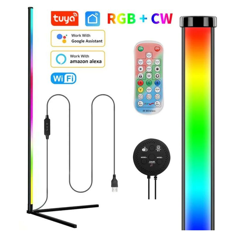 foto del prodotto lampada da terra smart a led colori magici tuya