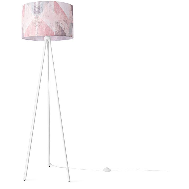 foto del prodotto lampada da terra soggiorno camera da letto e27 pastello chiaro vintage multicolore 455cm , lampada da terra bianca paco home