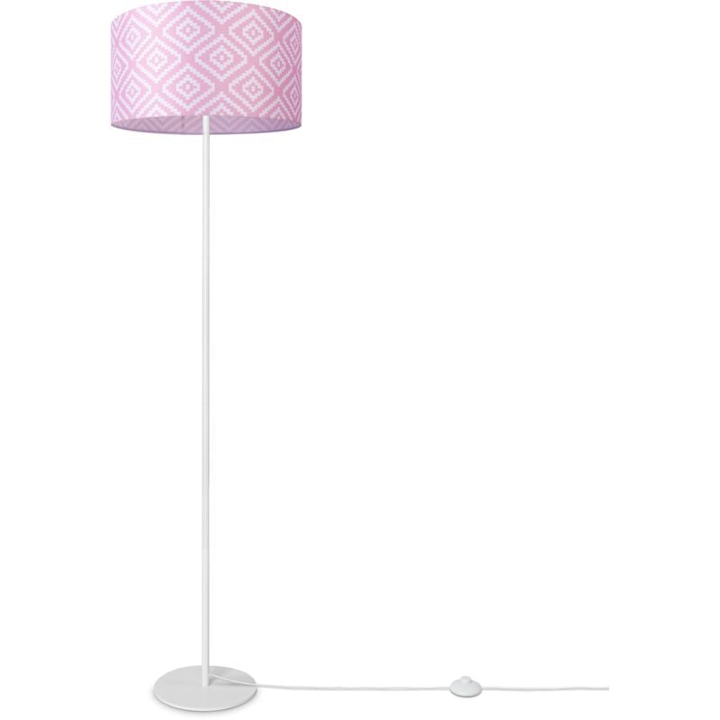 foto del prodotto lampada da terra soggiorno moderna e27 da lettura treppiede r tro paralume design 8 38 cm , lampada da terra a gamba singola bianca paco home
