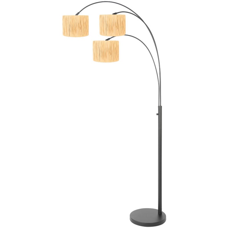 foto del prodotto lampada da terra sparkled light nero erba steinhauer