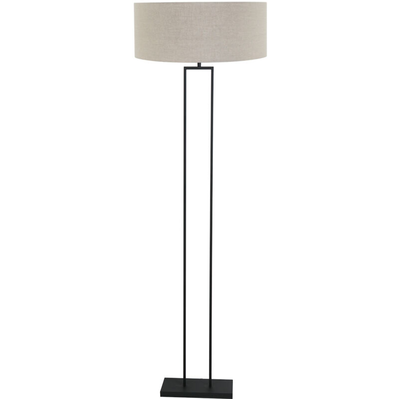 foto del prodotto lampada da terra stang nero lino metallo steinhauer