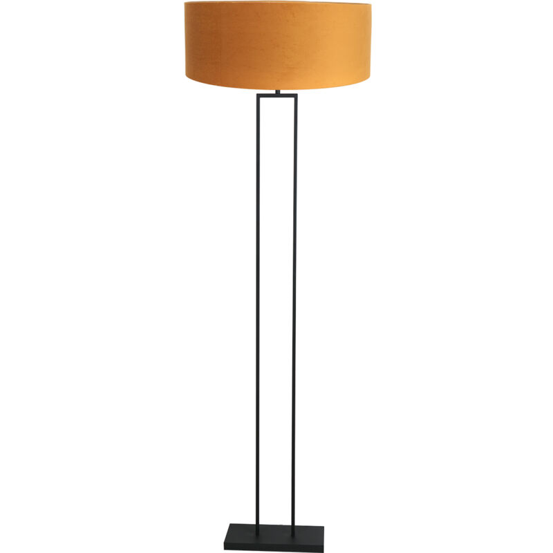 foto del prodotto lampada da terra stang nero metallo velluto steinhauer