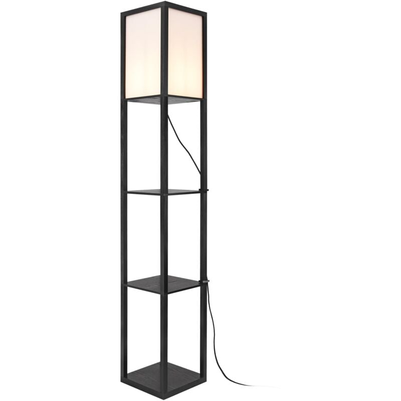 foto del prodotto lampada da terra stapleford lampada con mensola e27 altezza 160 cm bianco nero 030007319