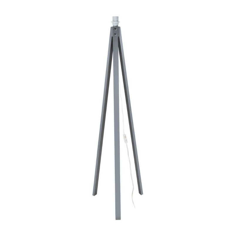foto del prodotto lampada da terra treppiede legno 134,5h cm color grigio deco mdl3009