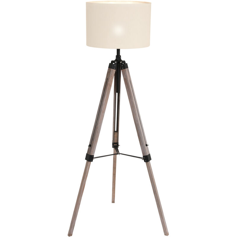 foto del prodotto lampada da terra triek bianco lino metallo mexlite