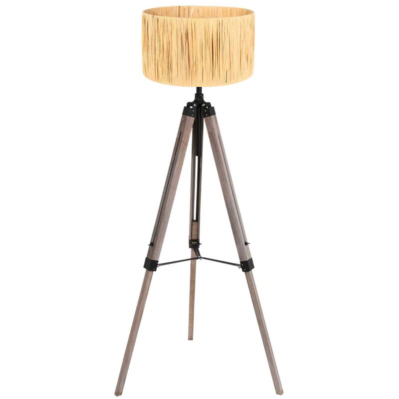 foto del prodotto lampada da terra triek nero erba legno 75cm mexlite