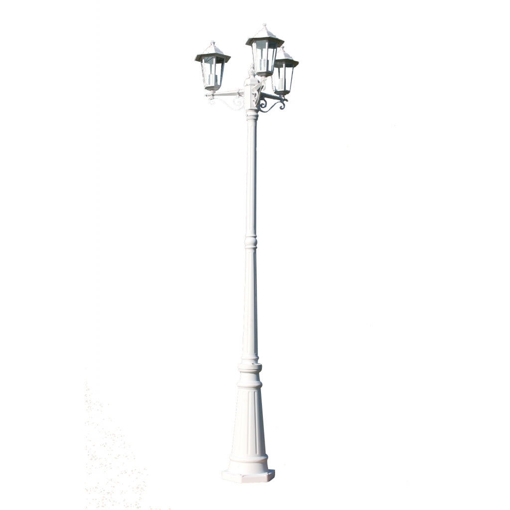 foto del prodotto lampada da terra tripla bianca per esterni 215 cm illuminazione decorativa 2402083