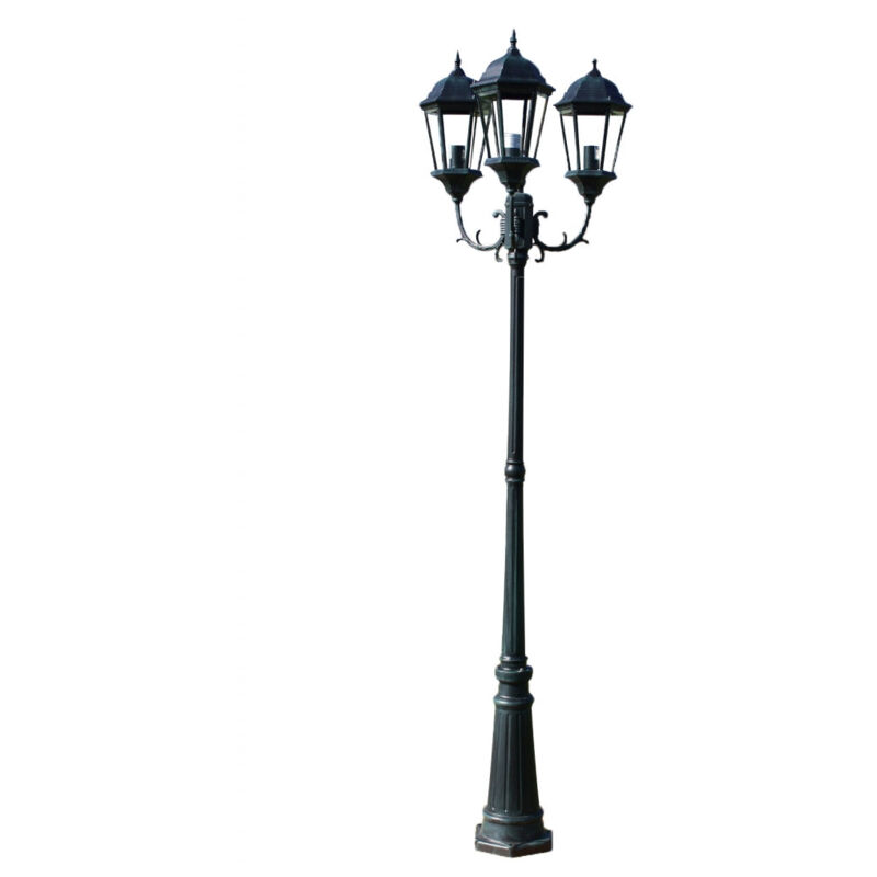 foto del prodotto lampada da terra tripla per esterni 230 cm illuminazione decorativa verde e nera 2402089