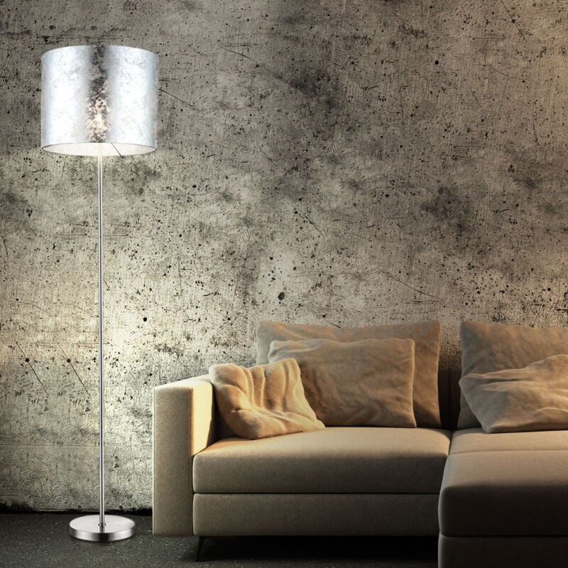 foto del prodotto lampada da terra uplighter lampada da terra argento lampada da soggiorno lampada da terra lampada da camera da letto, 1x e27, dxh 40x160 cm
