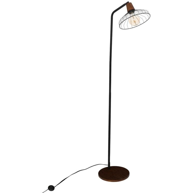 foto del prodotto lampada da terra verticale in metallo cafe h163cm nero atmosphera cr ateur d int rieur