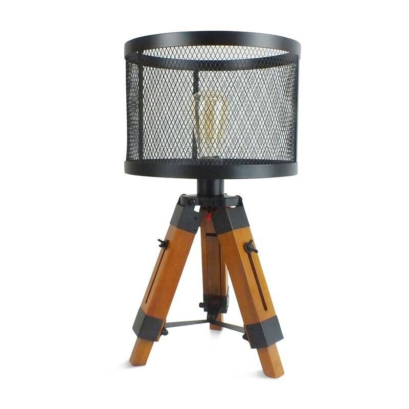 foto del prodotto lampada da terra vintage con treppiede niconage .