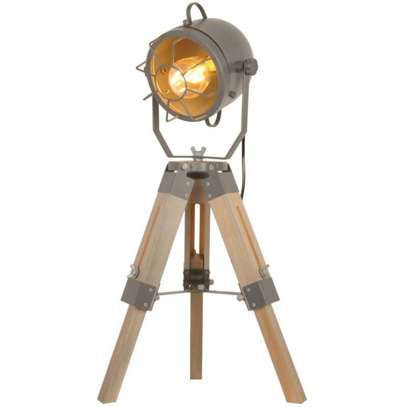 foto del prodotto lampada da terra vintage con treppiede tachicom.
