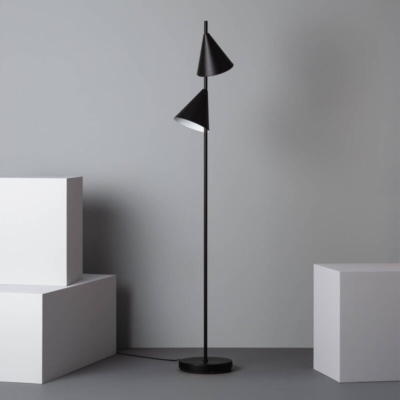 foto del prodotto lampada da terra whirlwind nero