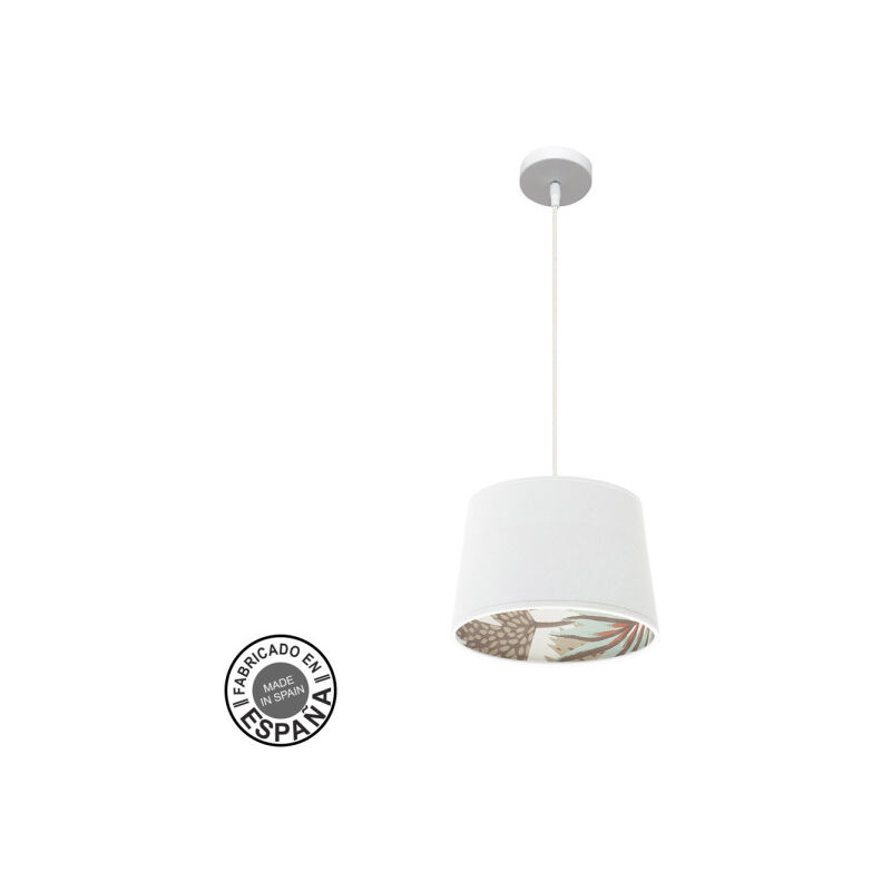 foto del prodotto lampada de soffitto a sospensione 30d tunez 1xe27 bianco bianco stampato fabrilamp