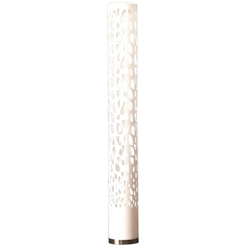 foto del prodotto lampada decorativa da terra alisea rgb led bianco, nichel satinato lindby