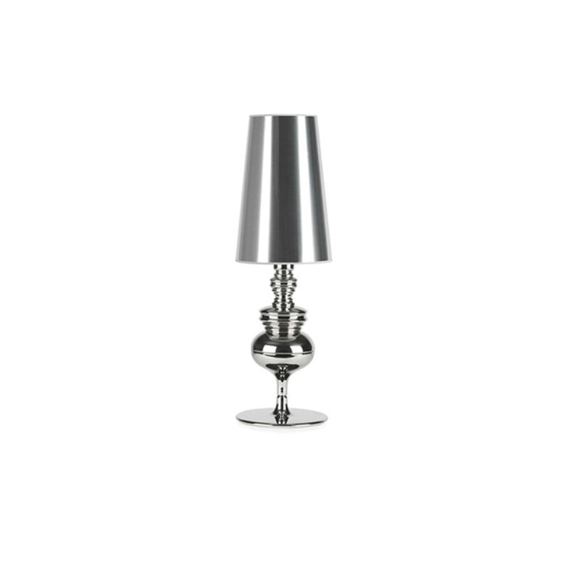 foto del prodotto lampada decorativa in stile europeo per soggiorno, lampada da tavolo, lampada da comodino, argento, dimensioni medie, 20 x 57 cm