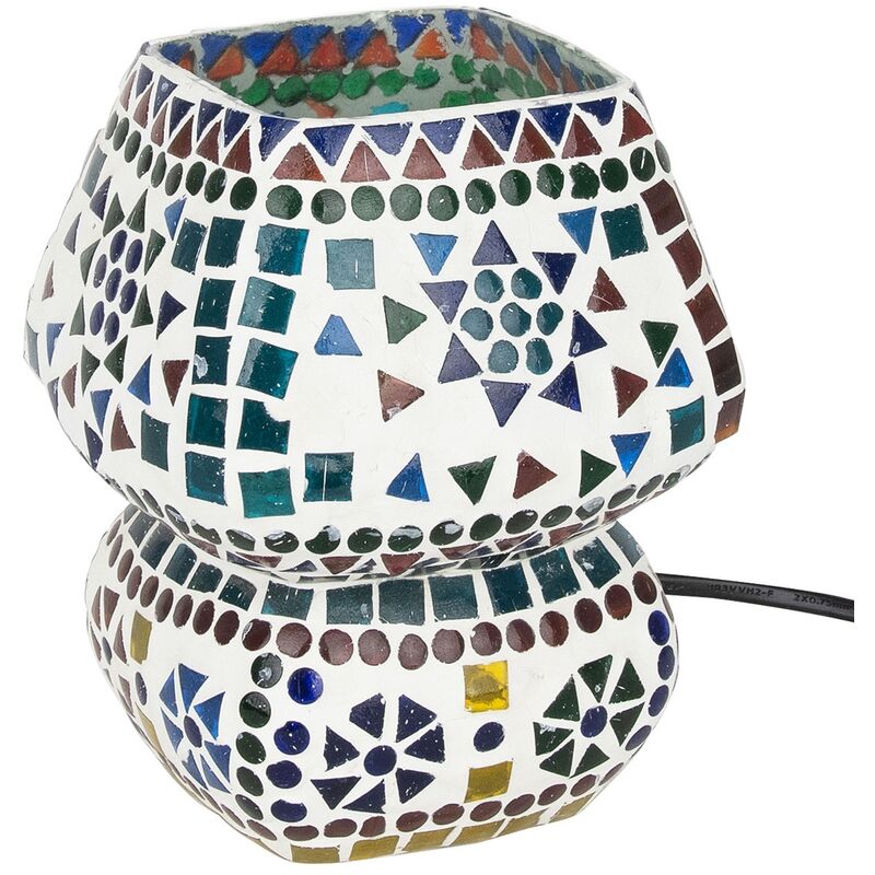 foto del prodotto lampada desktop per mobili lampada blu 14x14x17 cm 22828 signes grimalt