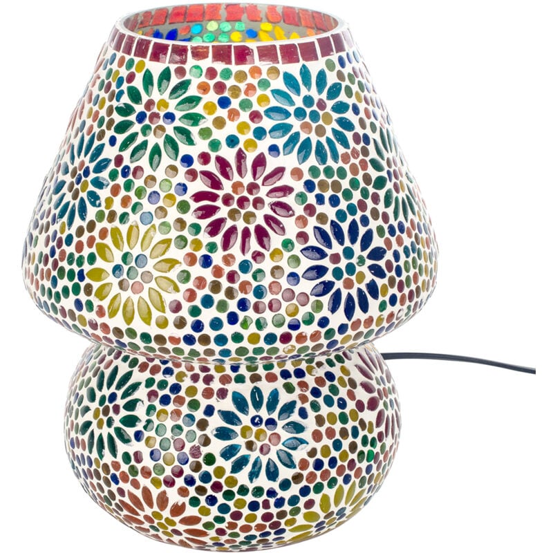 foto del prodotto lampada desktop per mobili lampade a mosaico marrone 23x23x31cm 16200 signes grimalt