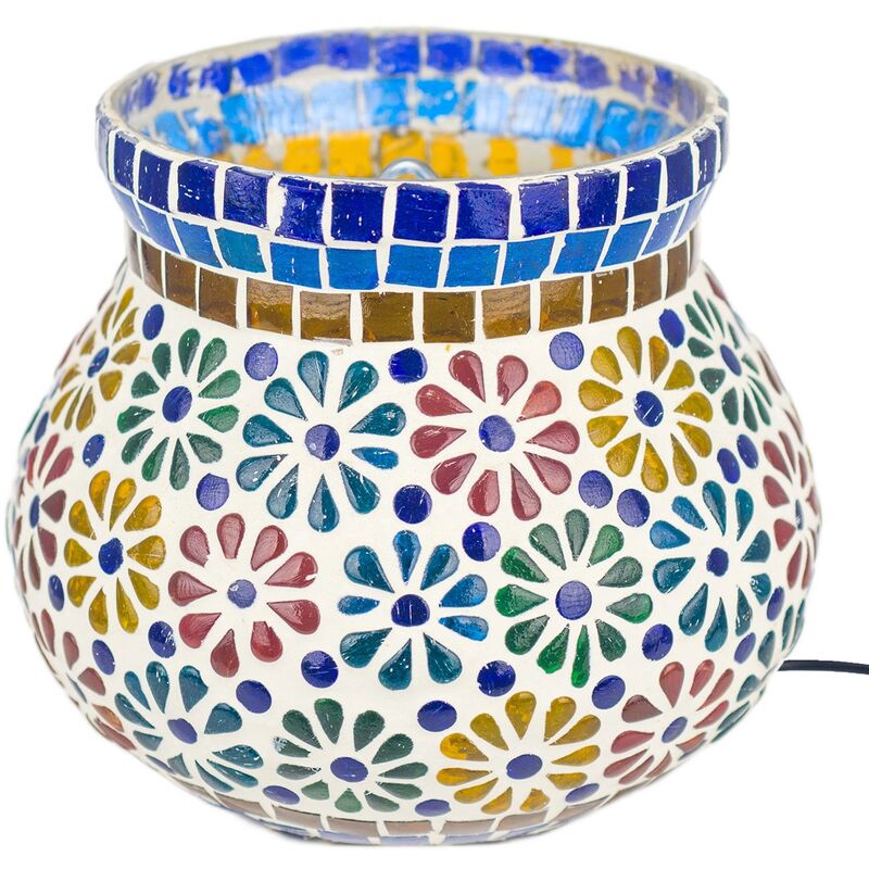 foto del prodotto lampada desktop per mobili lampade marocchine lampade multicolore 16x16x15cm 26344 signes grimalt
