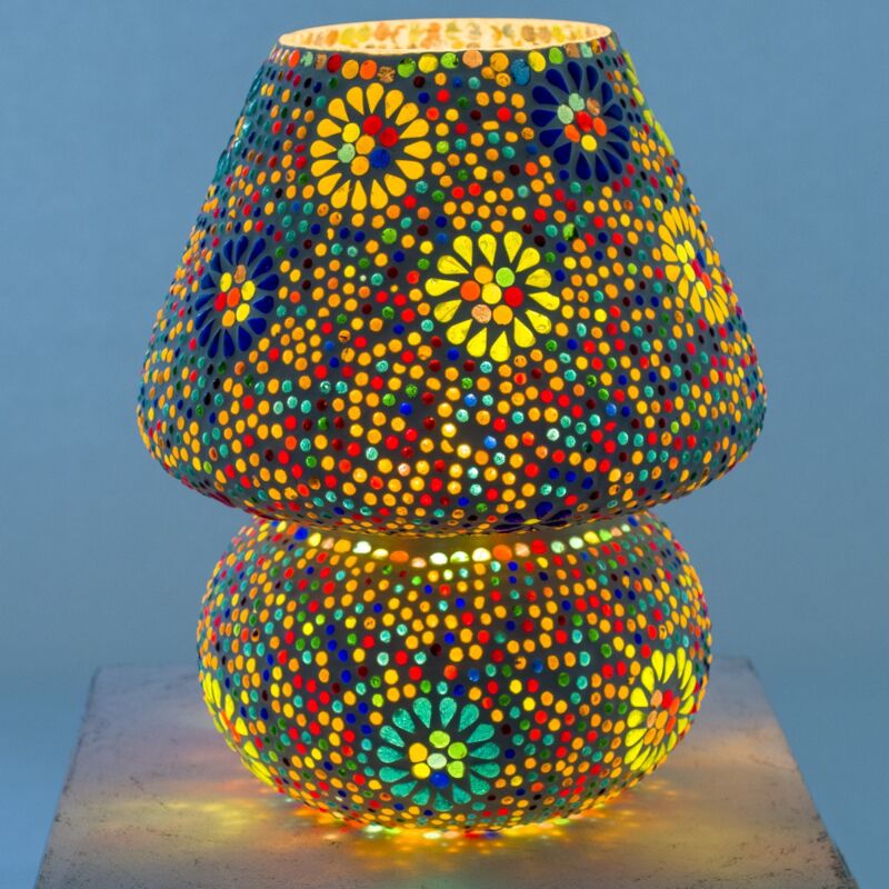 foto del prodotto lampada desktop per mobili lampade multicolore 25x25x30cm 22829 signes grimalt