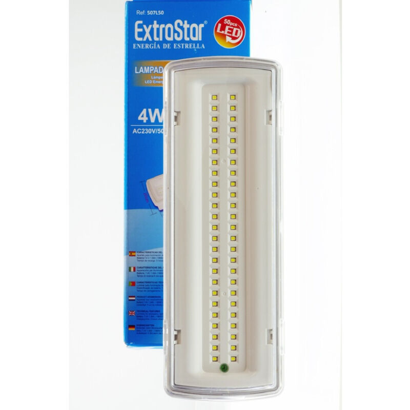 foto del prodotto lampada di emergenza a led smd con plafoniera da incasso 50 led 4w 406lm 650 trade shop traesio