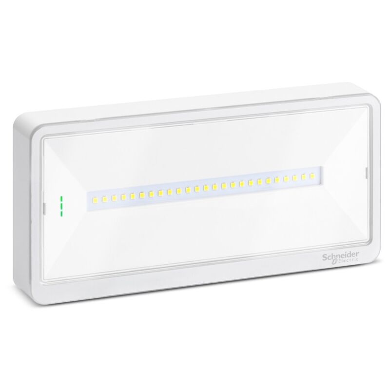 foto del prodotto lampada di emergenza a parete schneider exw light 110 modalit se sa ip42 ova44010