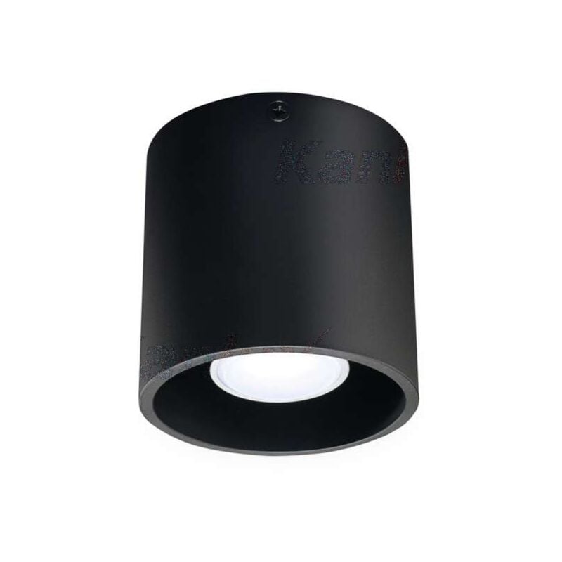 foto del prodotto lampada di proiezione rotonda per 1 lampadina gu10 nero