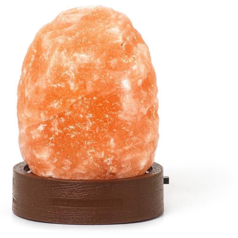 foto del prodotto lampada di sale dell himalaya, mini, 7 cm, 300 400 g, cromoterapia, forma naturale, effetto luminoso, batterie non incluse, handmade legami