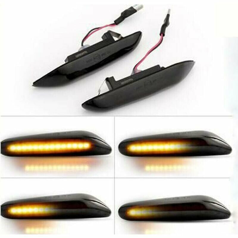 foto del prodotto lampada di segnalazione dinamica a led con luce lampeggiante sequenziale laterale per bmw e46 e36 e60 e61 e90 e91 e92 e93 x1 e84