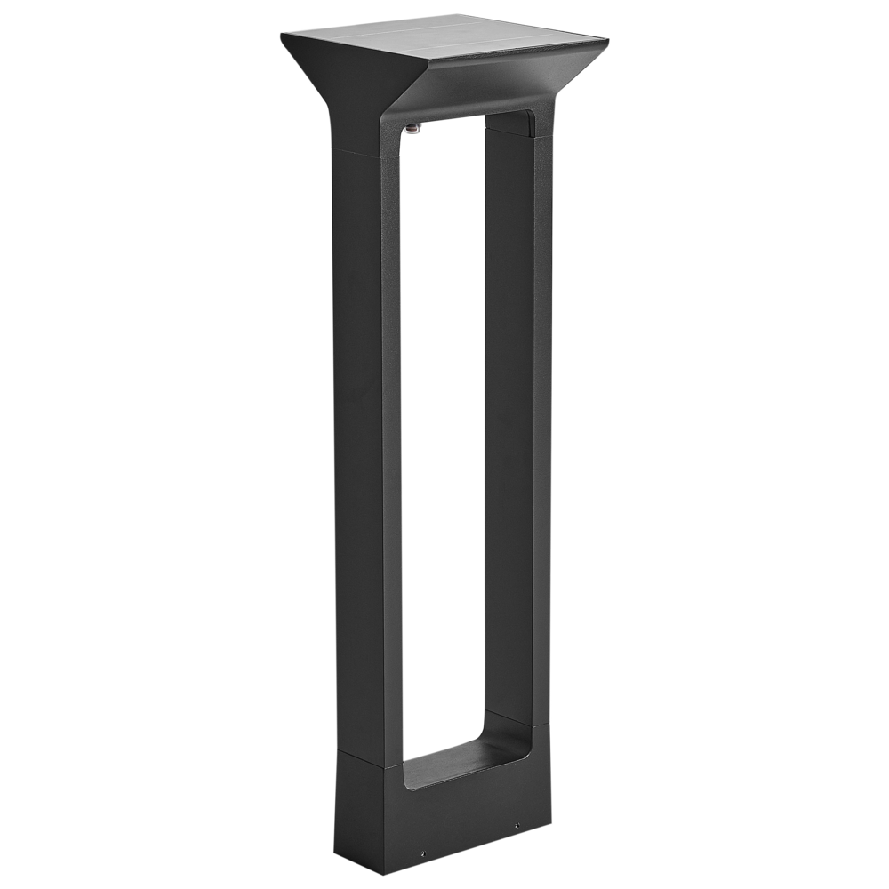 foto del prodotto lampada dissuasore da giardino a led per sentieri 60 cm in alluminio nero stile moderno