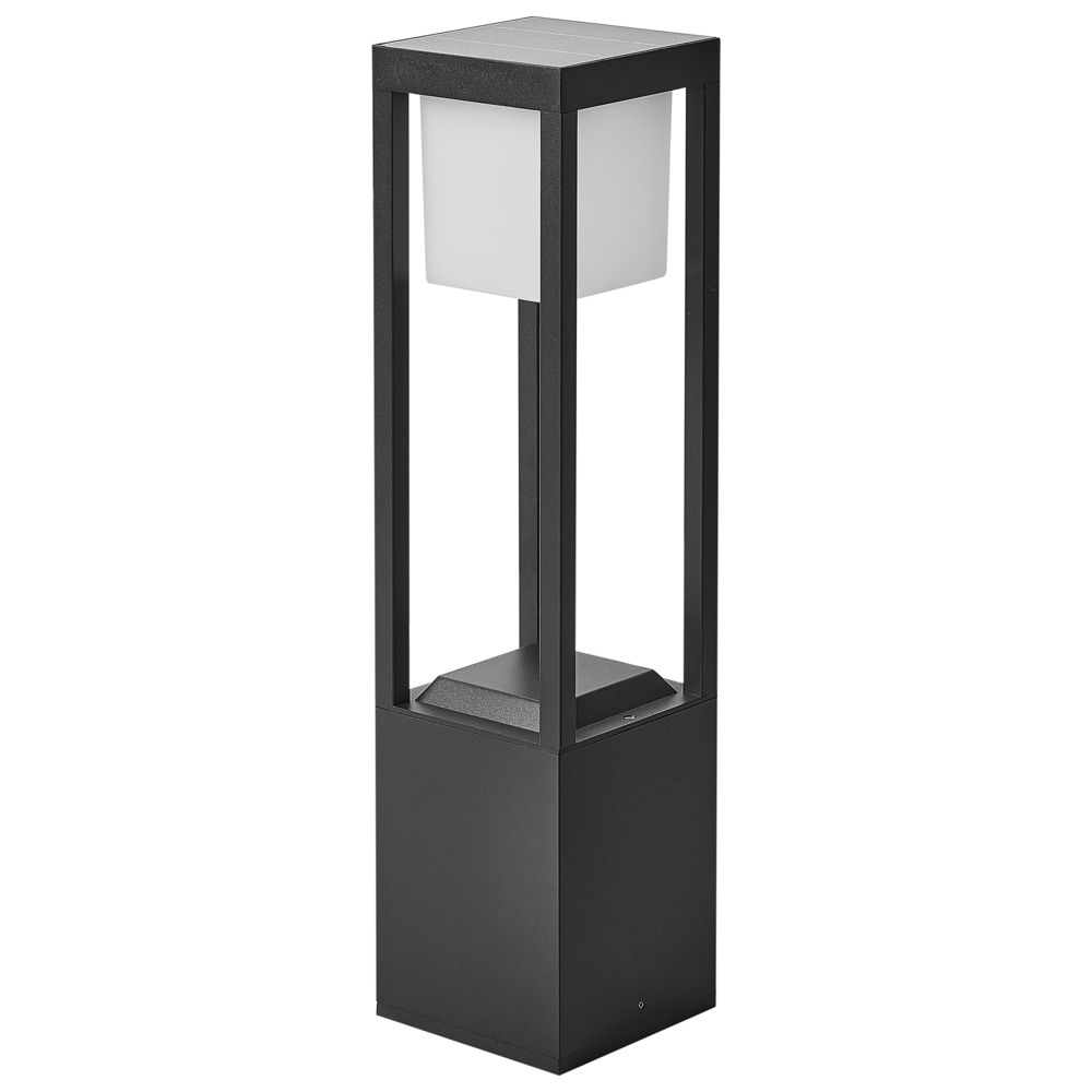 foto del prodotto lampada dissuasore da giardino a led per vialetti da 60 cm in alluminio nero stile moderno