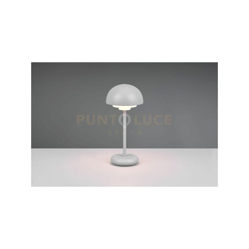 foto del prodotto lampada elliot appoggio esterno ip44 h.26cm ricaricabile con usb giallo grigia r52306177