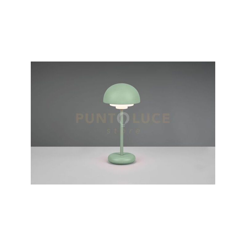 foto del prodotto lampada elliot appoggio esterno ip44 h.26cm ricaricabile con usb verde r52306149
