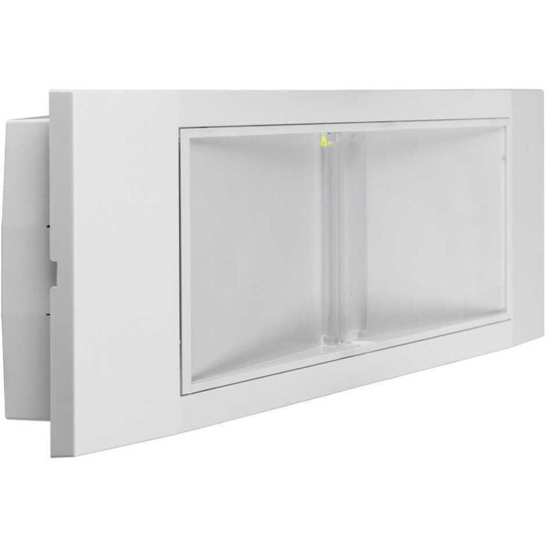 foto del prodotto lampada emergenza led slim , 11w, 1 ora di autonomia, 130 lumen, ip40, installabile a parete, 16 led