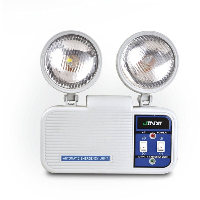 foto del prodotto lampada emergenza ricaricabile con doppia luce punto luce luci portatile trade shop traesio
