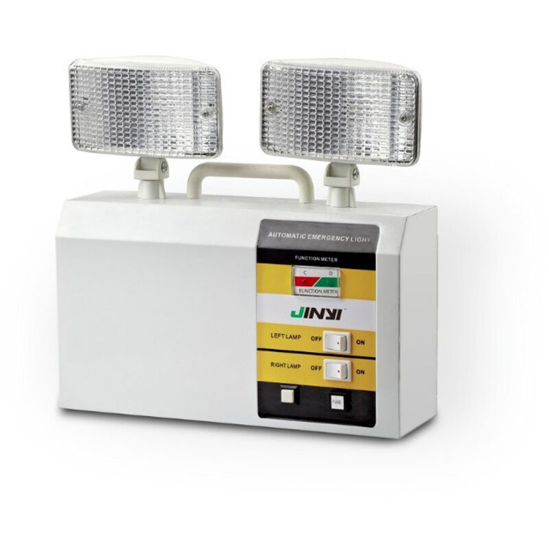 foto del prodotto lampada emergenza ricaricabile portatile doppio faro luce luci a led - - trade shop traesio