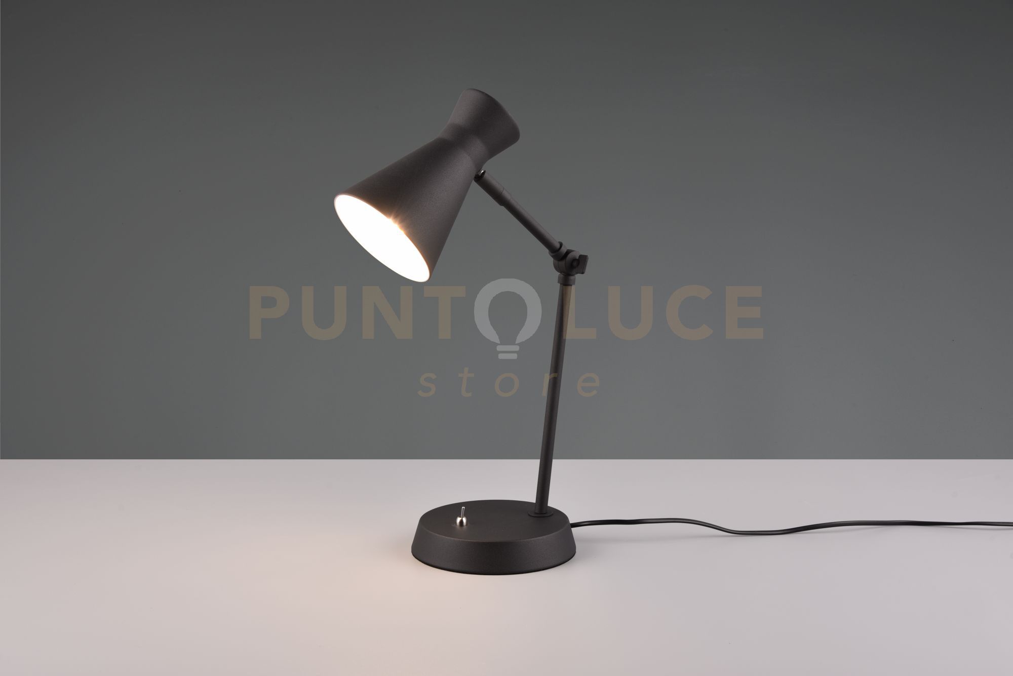 foto del prodotto lampada enzo diffusore doppio cono h.50cm metallo nero r50781032