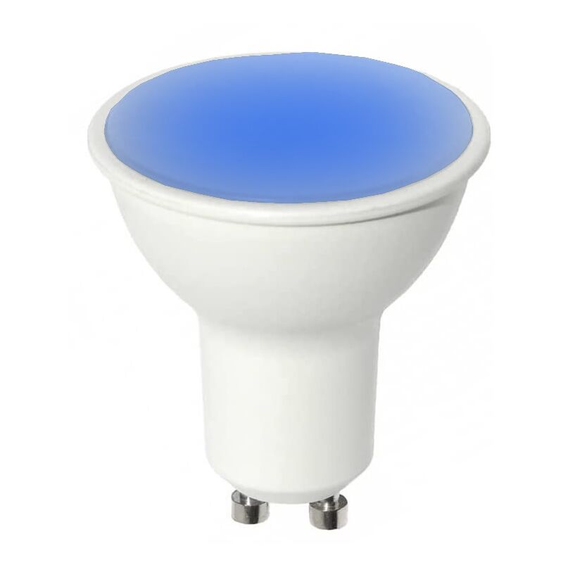 foto del prodotto lampada faretto 6w luce lampadina a led attacco con attacco gu10 da 220v blu