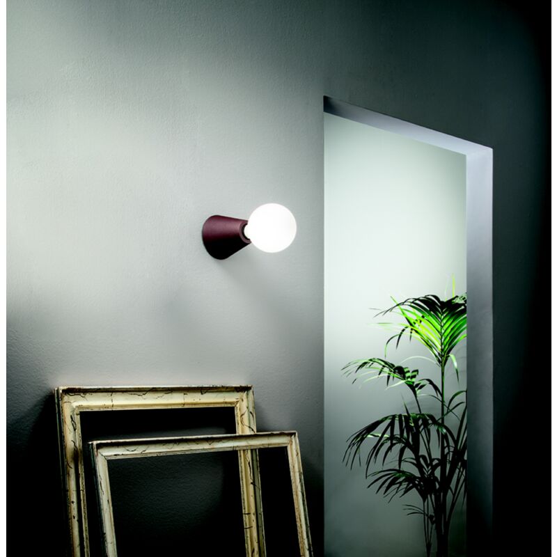 foto del prodotto lampada faretto da interno 12x12 cm fog in alluminio verniciato corten