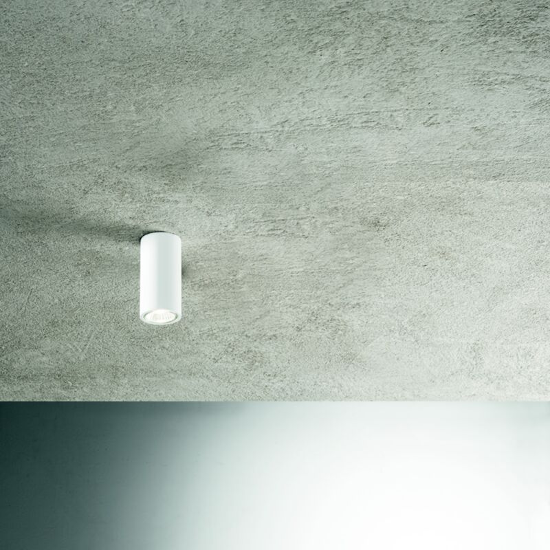 foto del prodotto lampada faretto da interno filo in alluminio verniciato 6x12 cm bianco