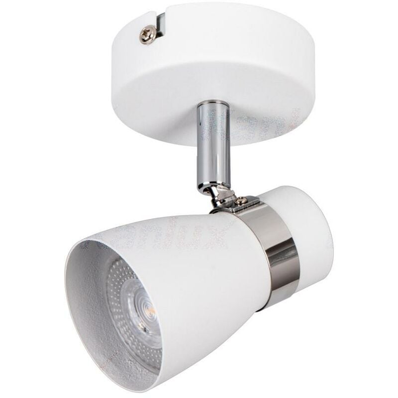 foto del prodotto lampada faretto parete soffitto enali bianco 1 luce orientabile gu10