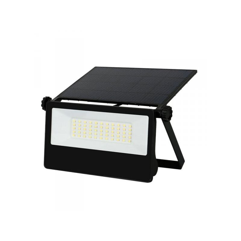 foto del prodotto lampada faro led slim con pannello solare monocrystalline 20w 1800lm 4000k ip65 sensore movimento microonde