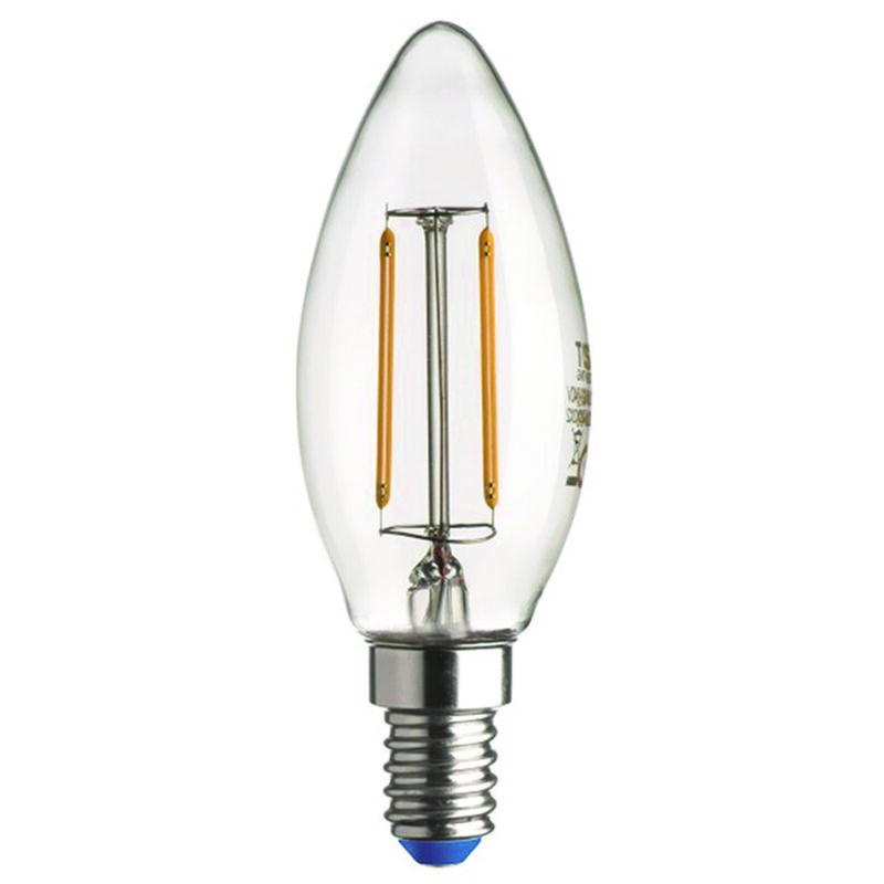 foto del prodotto lampada filo led oliva stick e14 6w 2700 k calda 806 lm 35x97h