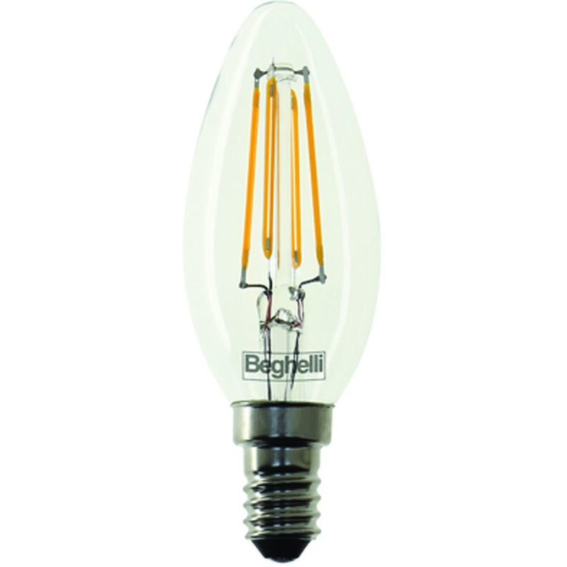 foto del prodotto lampada filo led oliva zafiro e14 6w 2700 k calda 810 lm 35x98h