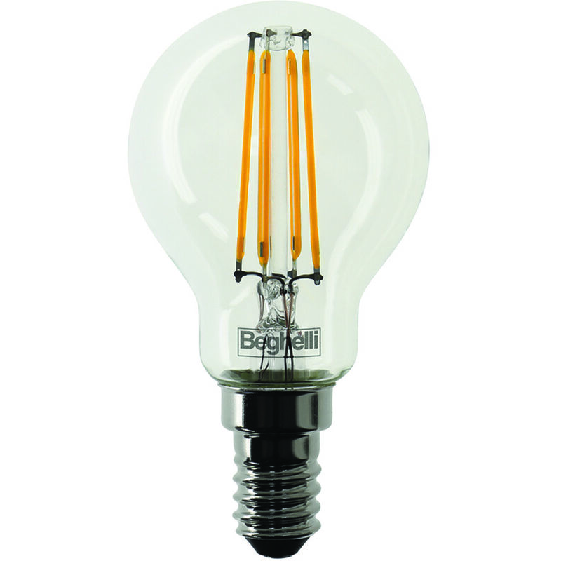 foto del prodotto lampada filo led sfera zafiro e14 4w 2700 k calda 470 lm 45x84h