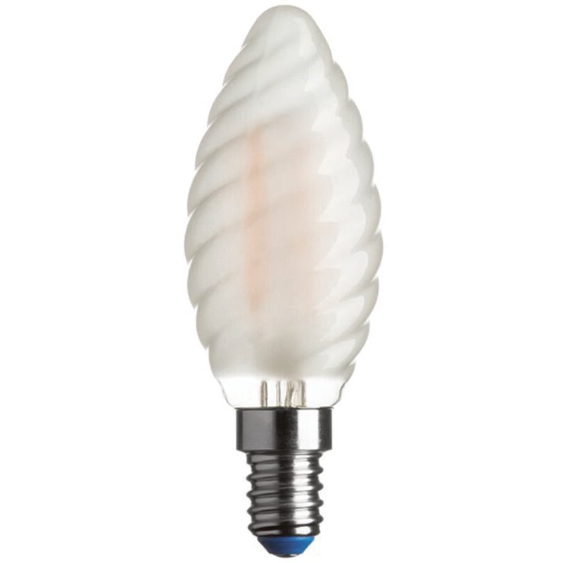 foto del prodotto lampada filo led tortiglione stick satinata e14 4.5w 4000 k naturale 470 lm 35x97h