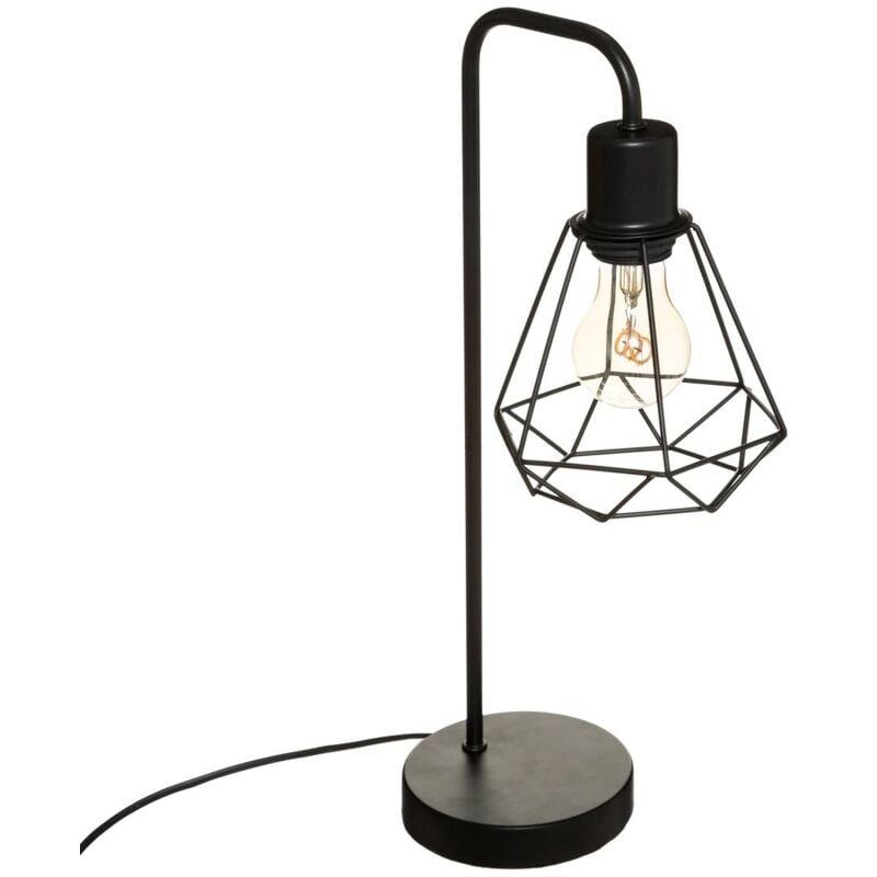 foto del prodotto lampada flave in metallo nero h46cm atmosphera cr ateur d int rieur