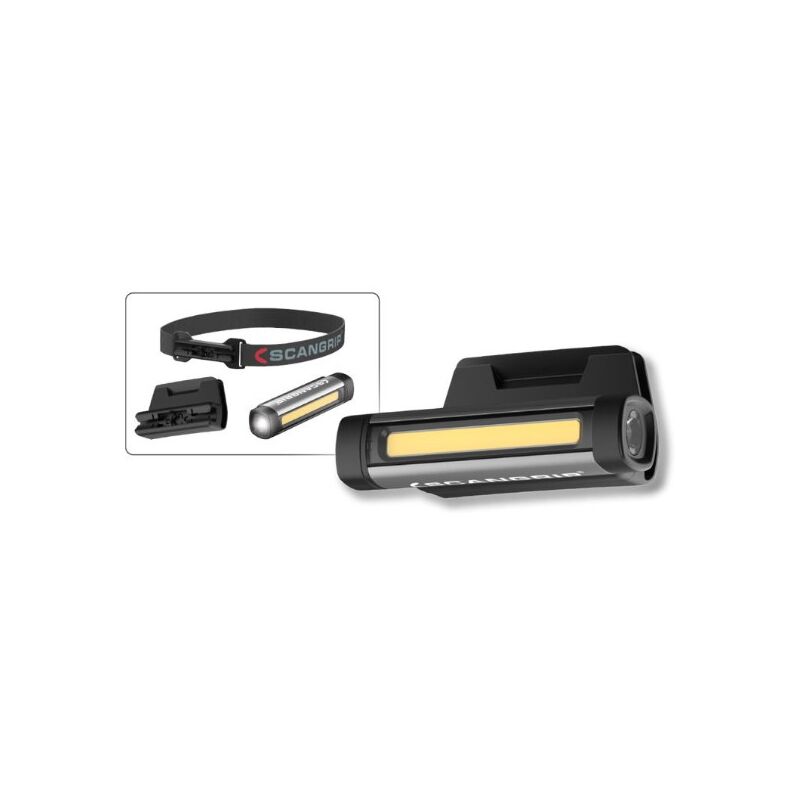 foto del prodotto lampada flex wear kit flex wear con fascia per la testa e supporto per berretto scangrip