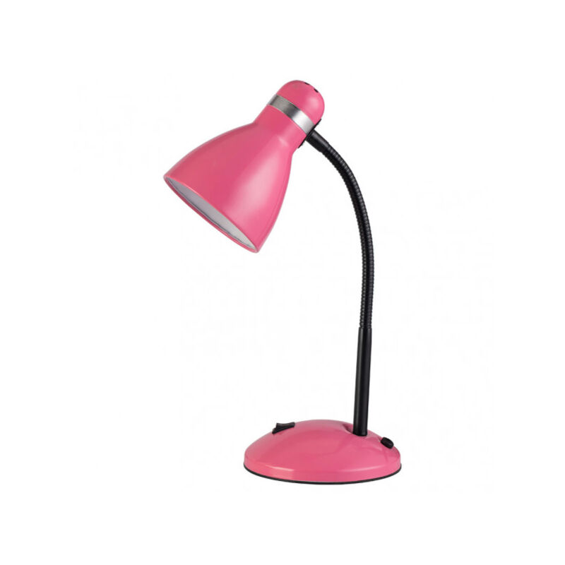 foto del prodotto lampada flexo lazulite 1xe27 rosa cromo 38x23x14,5 cm