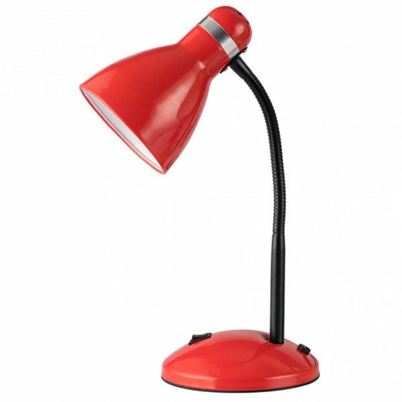 foto del prodotto lampada flexo lazulite 1xe27 rosso cromo 38x23x14,5 cm